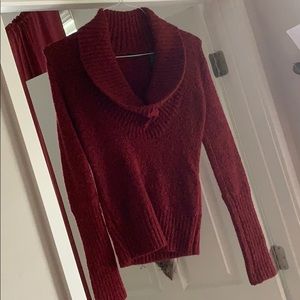 Victoria’s Secret red cowlneck sweater